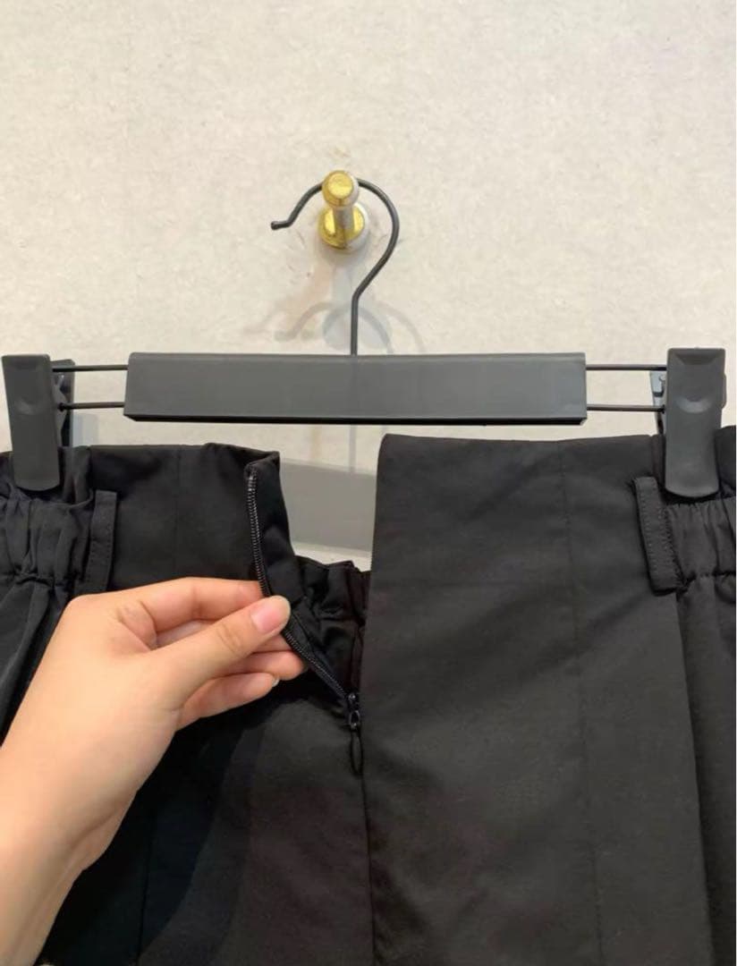 24h以内発送 machatt ギャバジンショートパンツ ブラック M