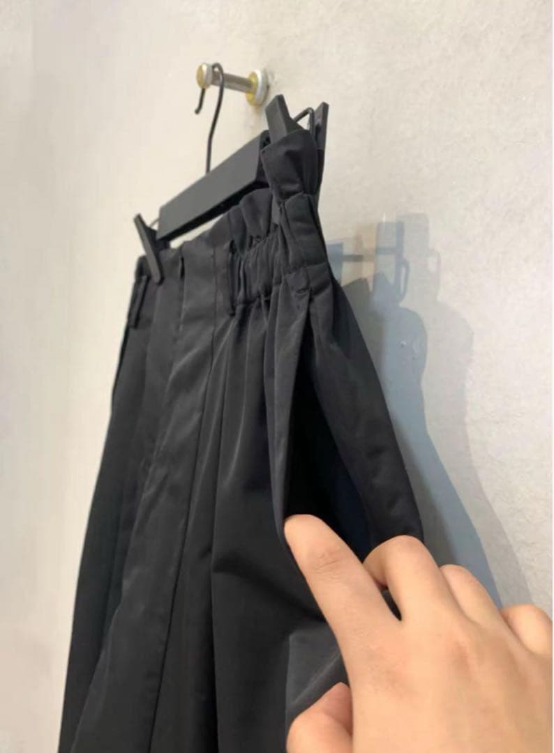 24h以内発送 machatt ギャバジンショートパンツ ブラック M