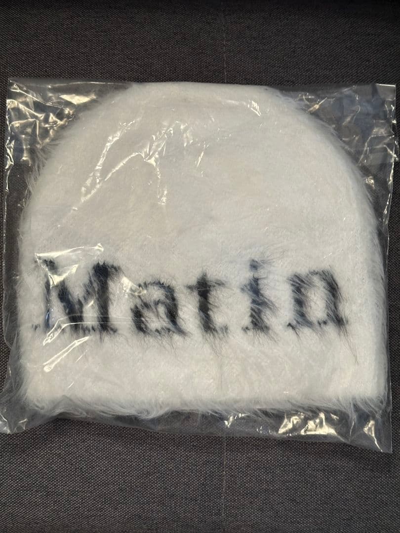 Matin kim ロゴ入りニット帽 2カラーあり