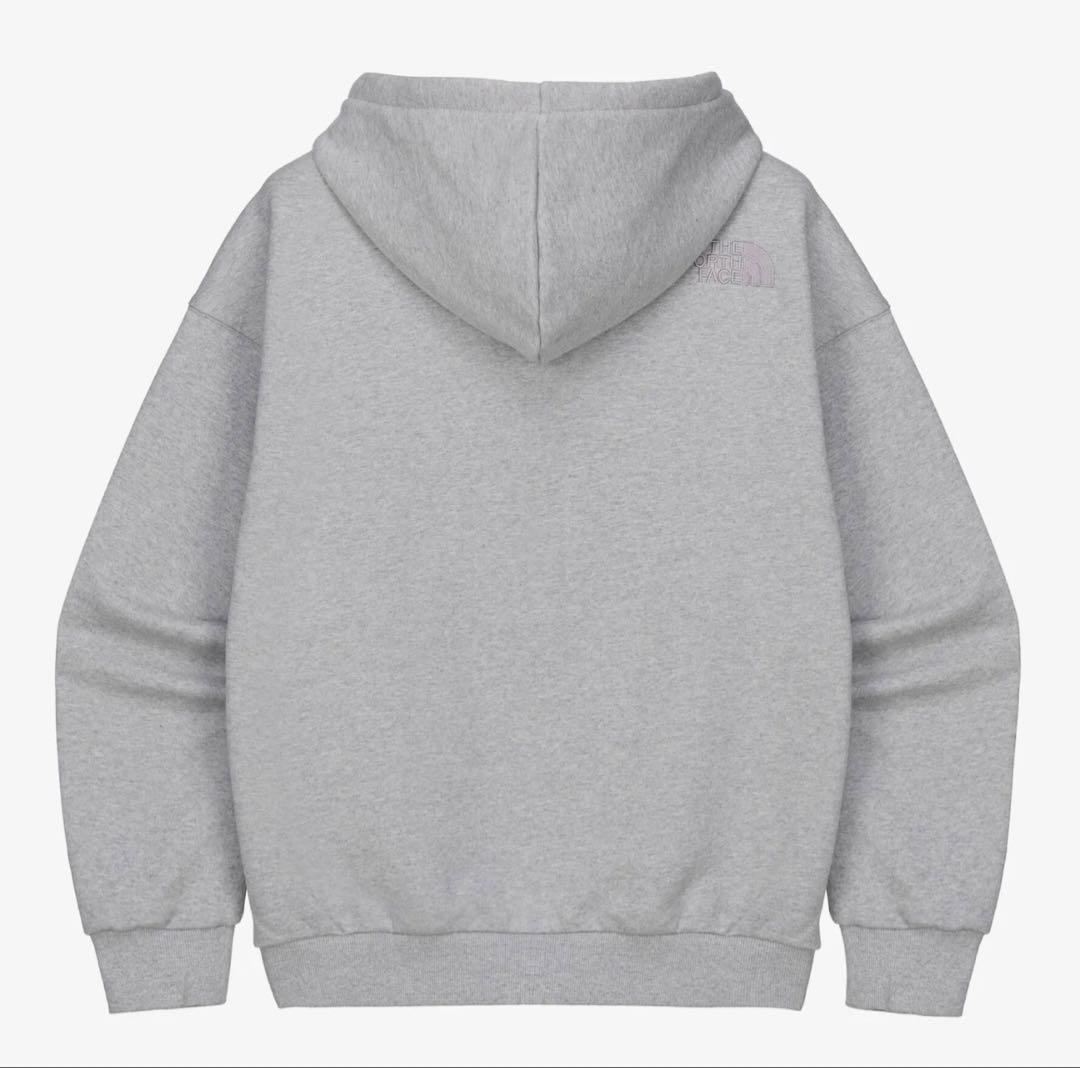 ❗️韓国限定❗️ノースフェイス ミニボックスロゴ パーカー プルオーバー グレー