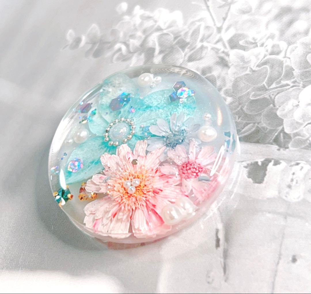 レジンヘアゴム・ポニーフック・ブローチ・ネックレス・ホルダーNo.851