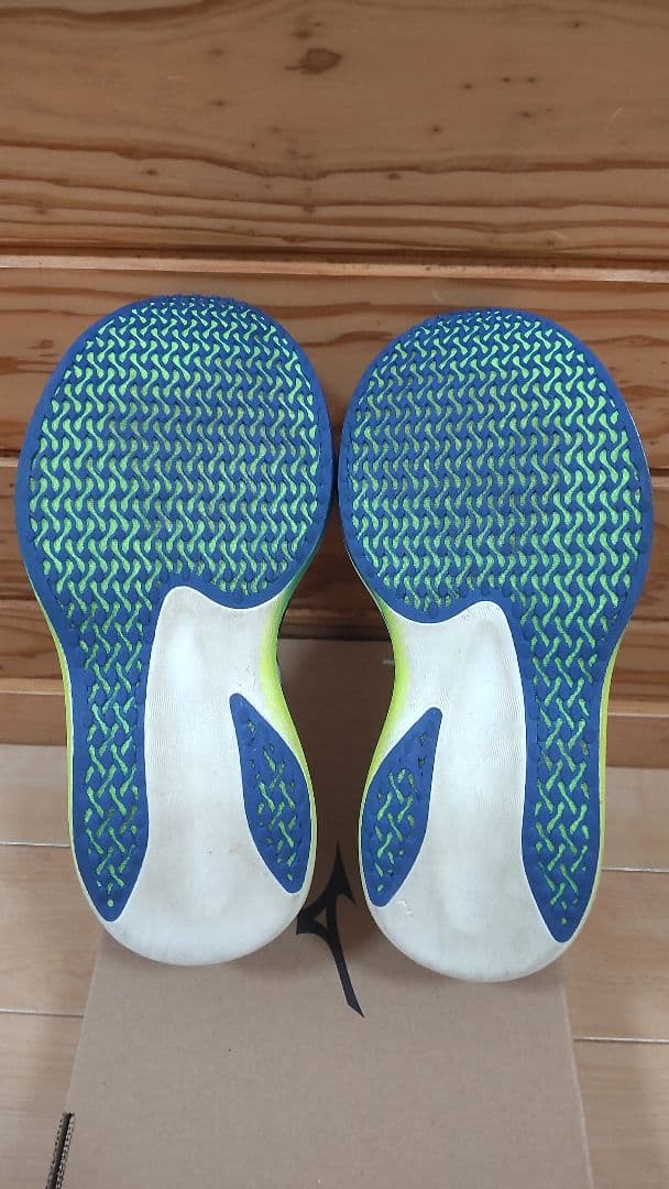 Mizuno ハイパーワープ　プロ 25.5cm ホワイト/ブルー/イエロー