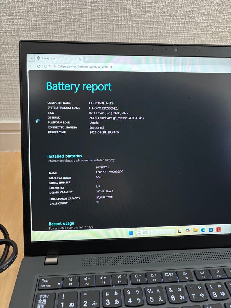 美品 「Ryzen5 PRO-6650U」ThinkPad T14 オフィス付