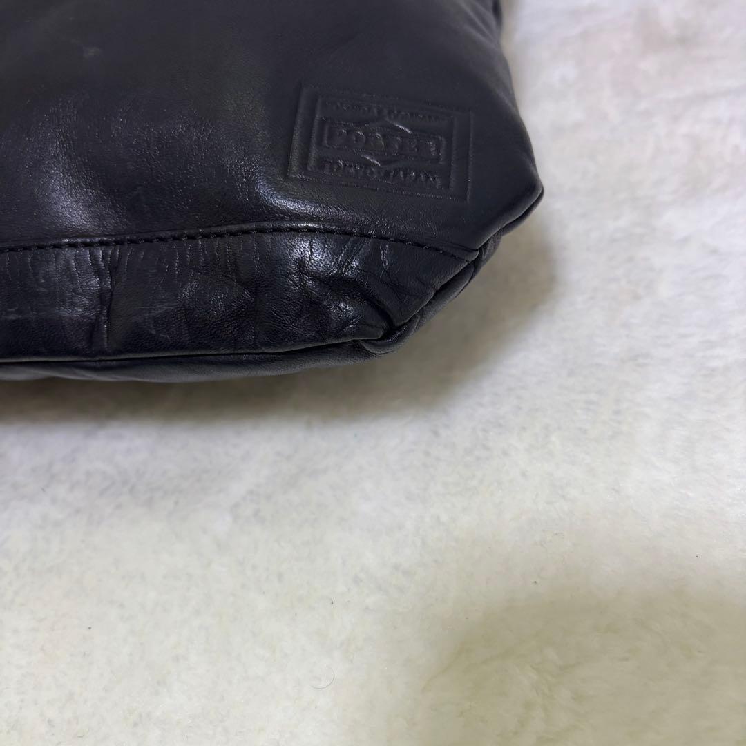 PORTER ポーター FRANK レザー ショルダーバッグ 斜め掛け 馬革