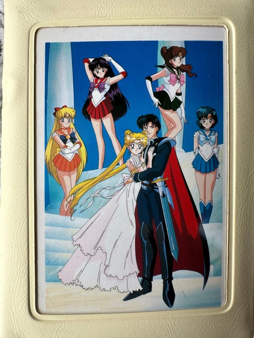 当時品　レア　セーラームーンカード　保存手帳付き　カード美品14枚セット