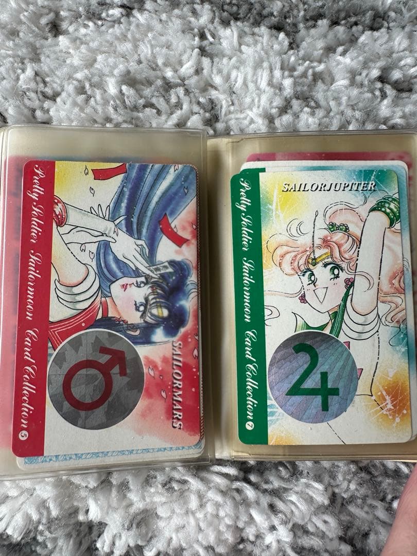 当時品　レア　セーラームーンカード　保存手帳付き　カード美品14枚セット