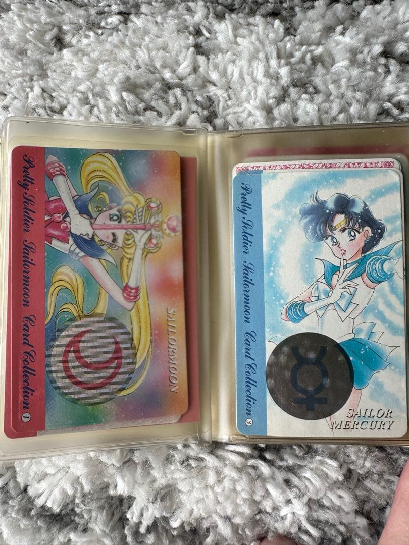 当時品　レア　セーラームーンカード　保存手帳付き　カード美品14枚セット