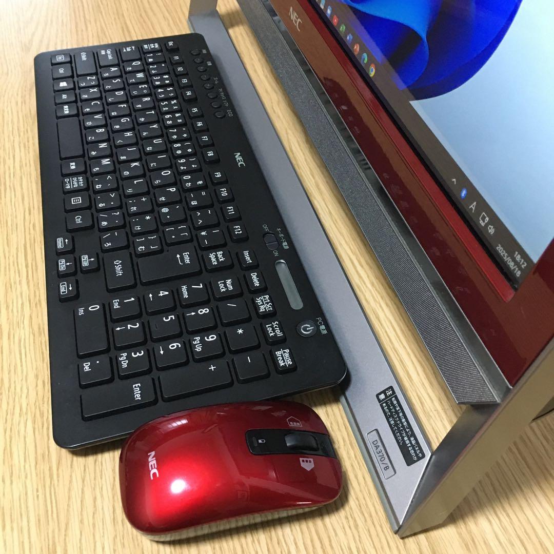 NEC 地デジ 一体型 デスクトップ 8Gメモリ 新品SSD 21.5'モニター