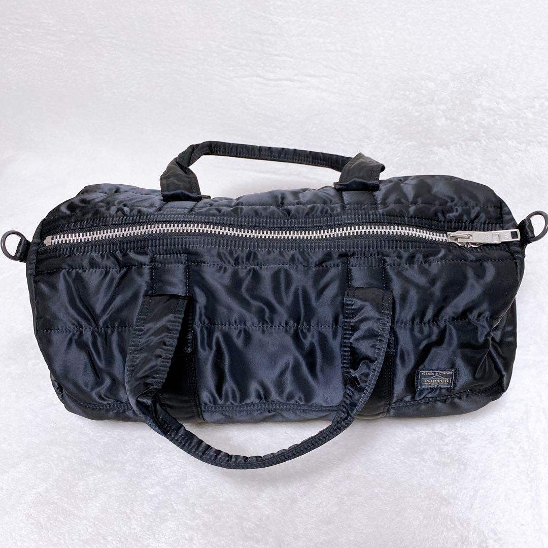 極美品 希少　PORTER タンカー 2WAYボストンバッグ　ダッフルバッグ　黒