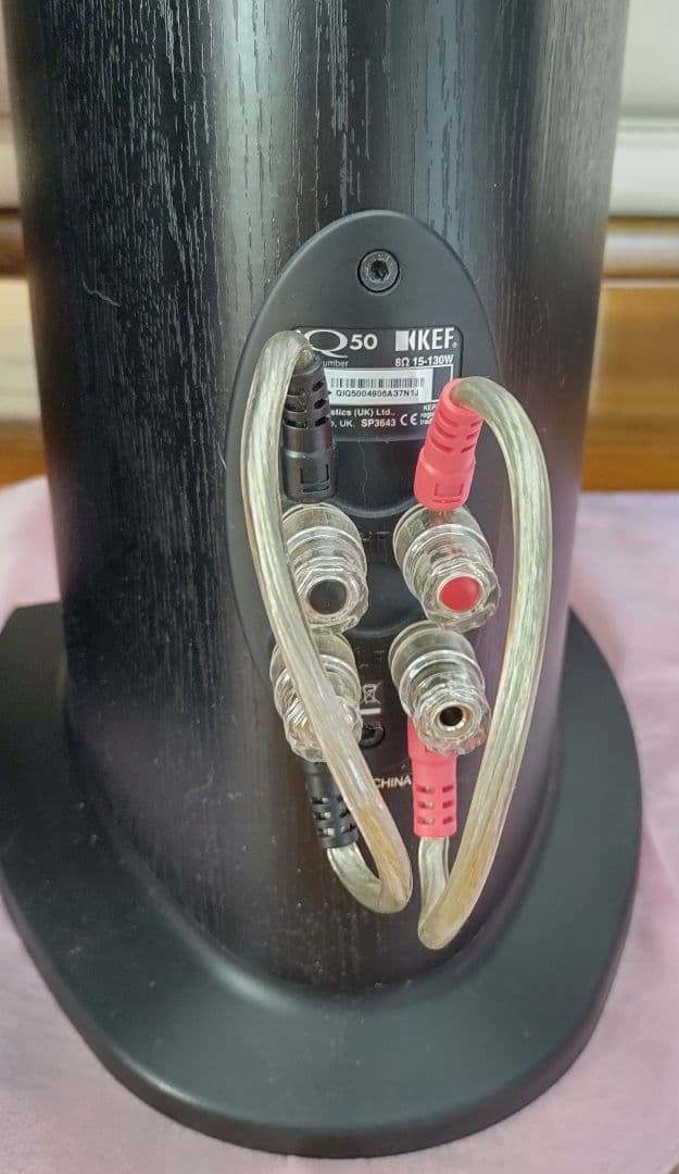 KEF iQ50 美品 トールボーイスピーカー 付属品一式 ベルデンケーブル ①