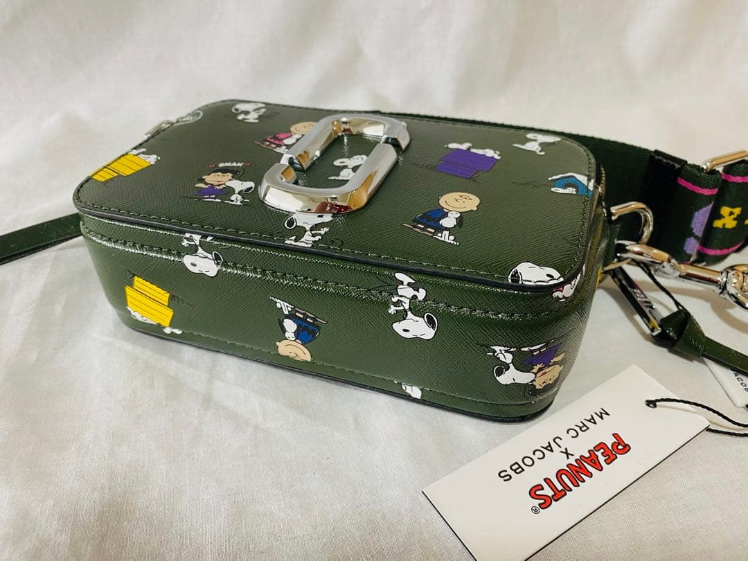 MARC JACOBS スヌーピーコラボ カメラバッグ ダークグリーン