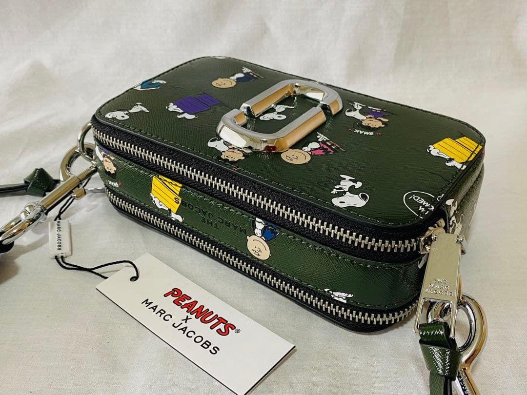 MARC JACOBS スヌーピーコラボ カメラバッグ ダークグリーン