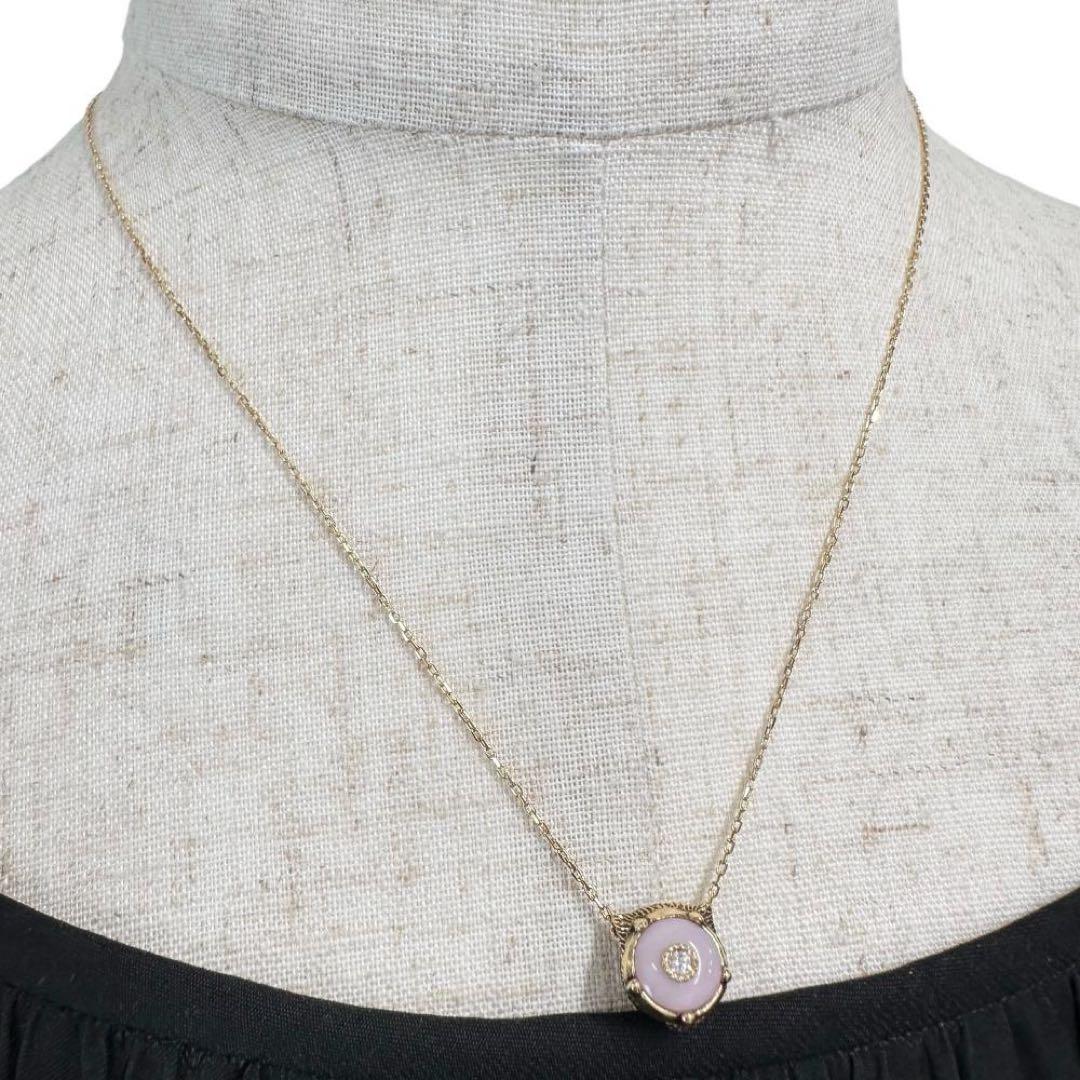 グッチ ル マルシェ デ メルヴェイユ ネックレス　18K ピンクオパール