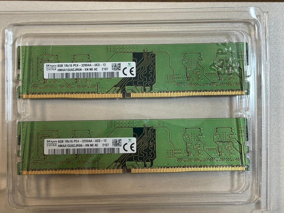 Core i5 11400F + ASUS マザーボード + 16GB メモリ