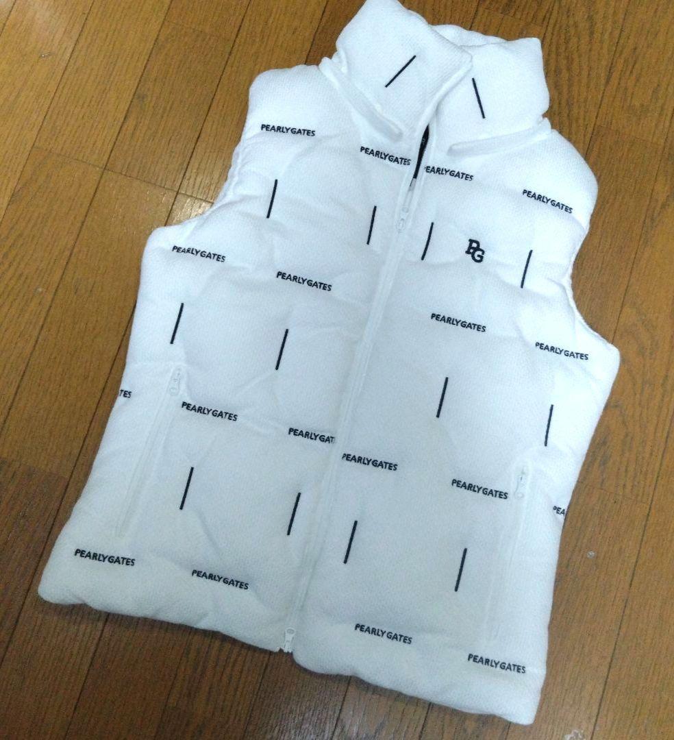 PEARLY GATES フード付き中綿 ダウンベスト レディース