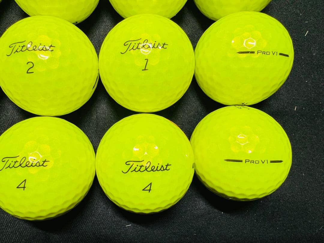 最新 タイトリスト PRO V1 2025年モデル 20個　　イエロー