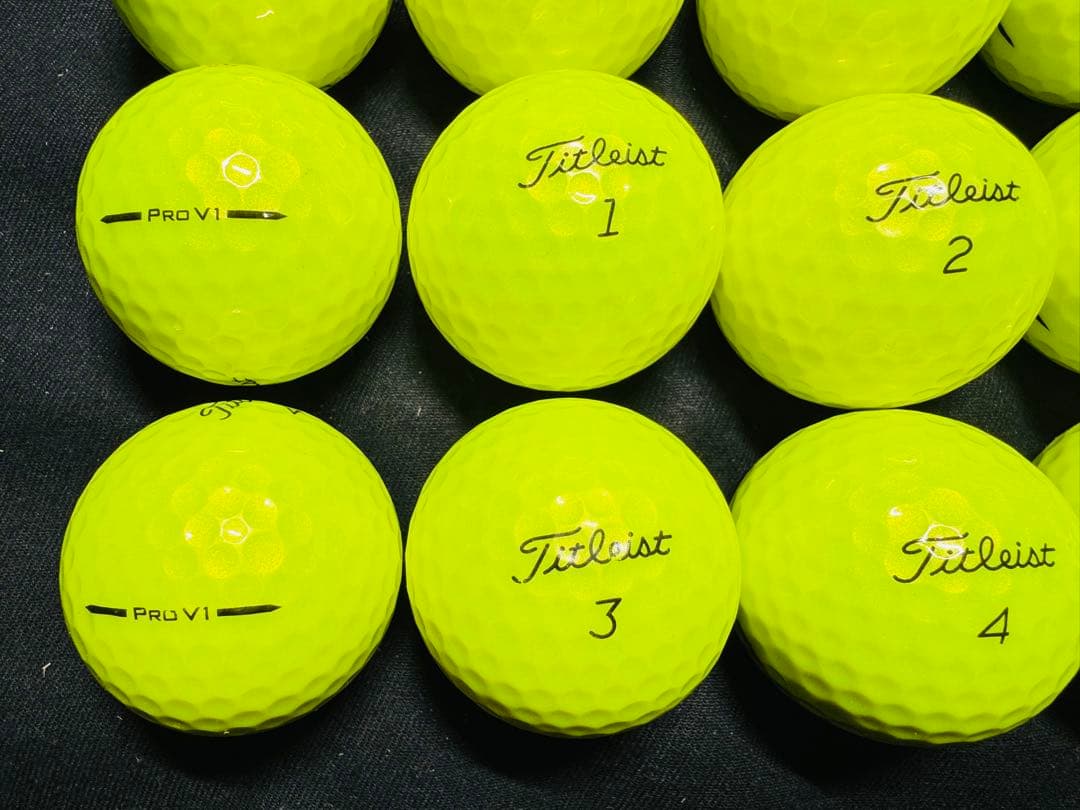 最新 タイトリスト PRO V1 2025年モデル 20個　　イエロー