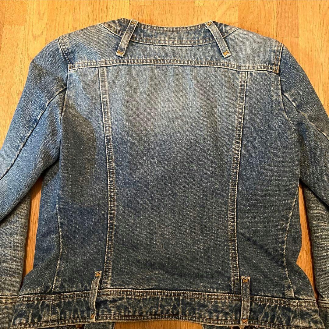 DOLCE&GABBANA デニムジャケット　レオパード40 ノーカラー