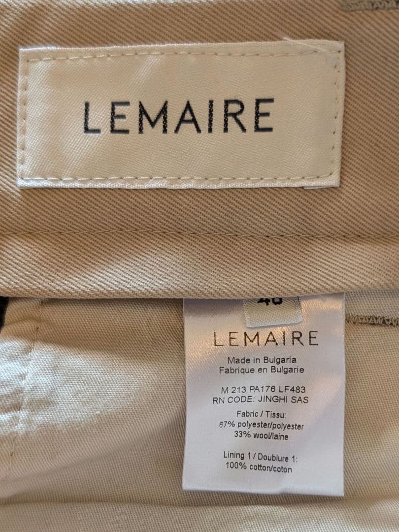 LEMAIRE ウールスラックス