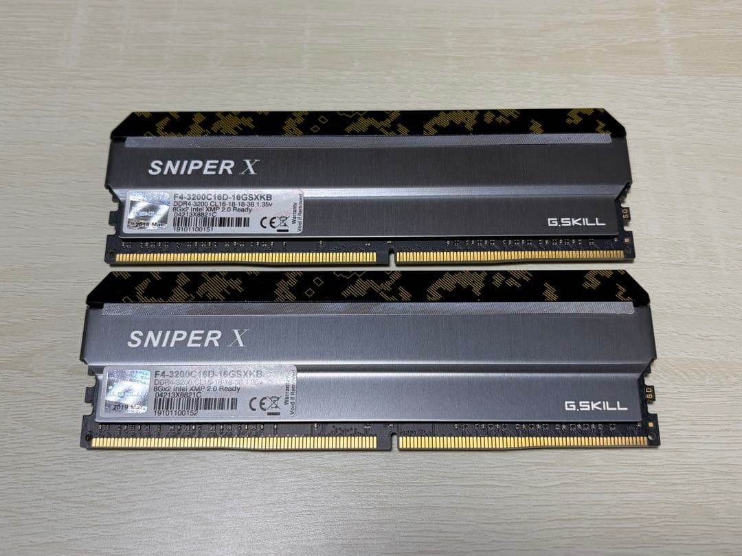 メモリー G.SKILL Sniper X DDR4-3200 16GB(8GBx2)