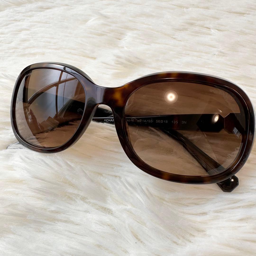 CHANEL シャネル 5286-A サングラス ココマーク ブラウン系