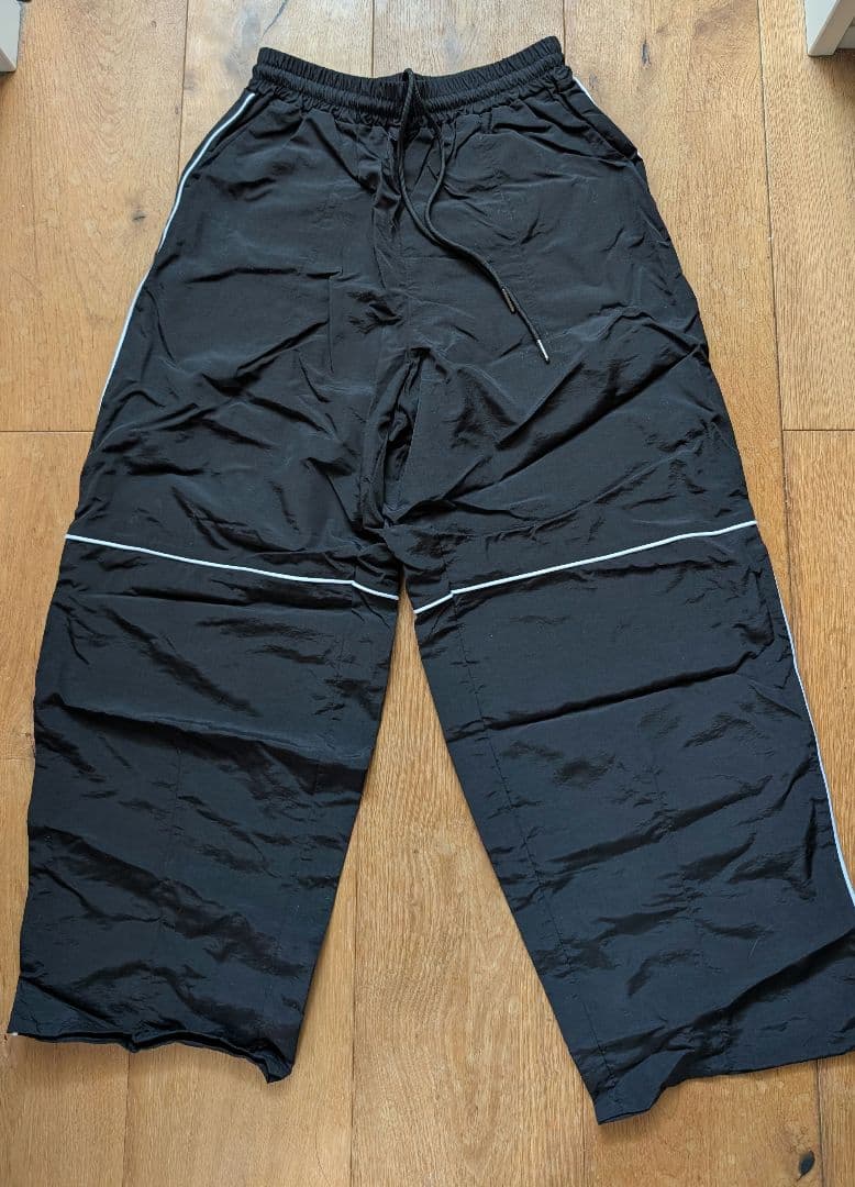 WCJ パイピングナイロンパンツ 黒