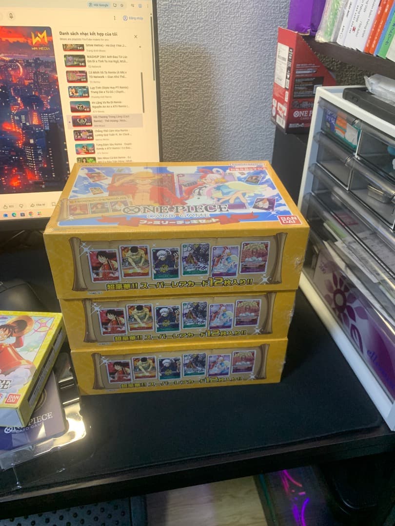 新品 シュリンク付き ONE PIECE CARD GAME ファミリーセット
