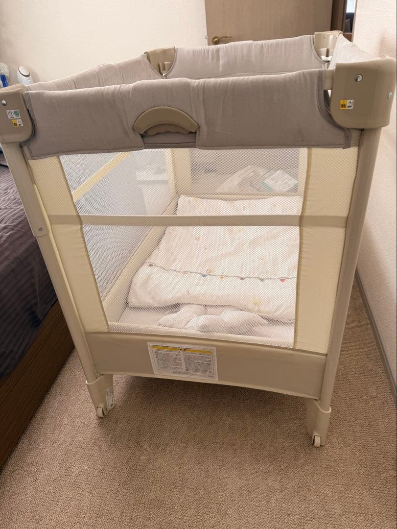 日本製の布団一式セット ココネルエアープラス AB ベビーベッド Aprica