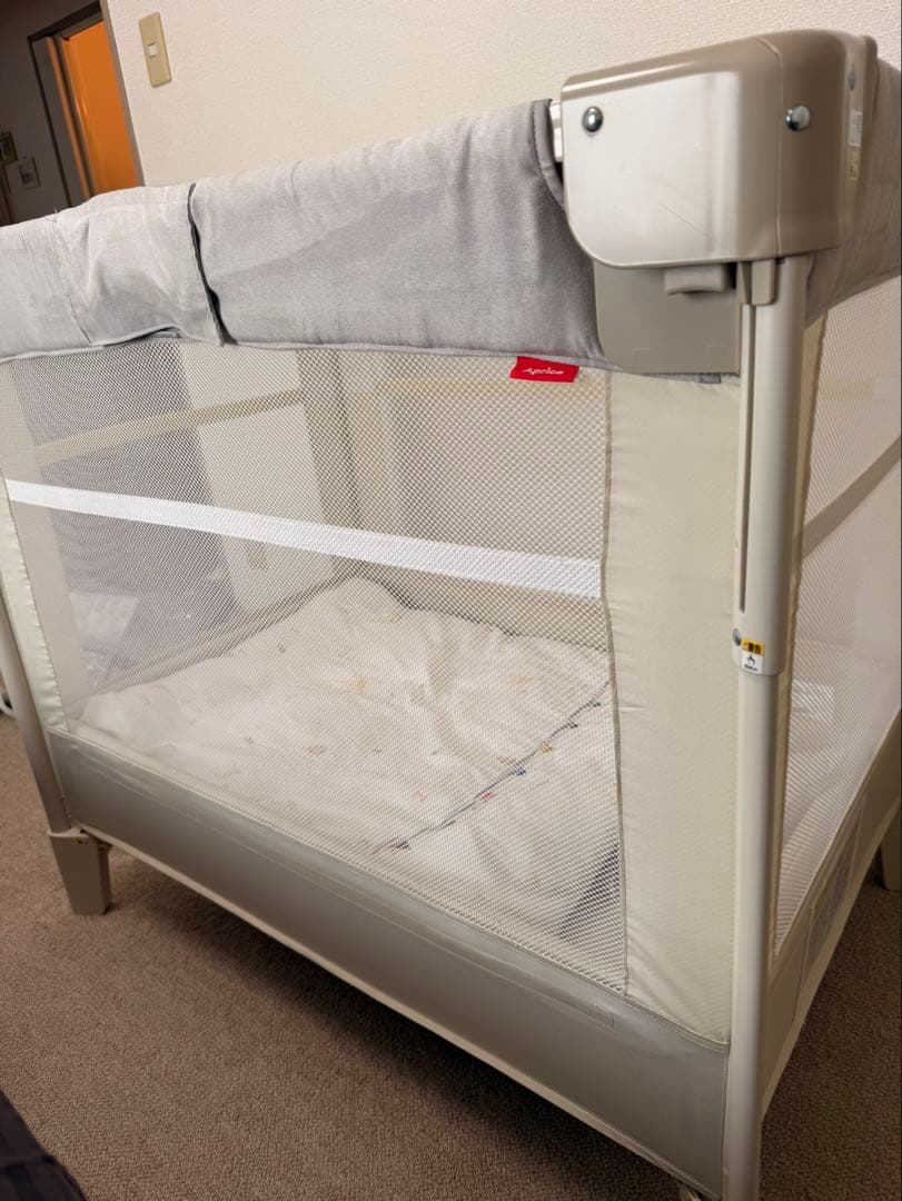 日本製の布団一式セット ココネルエアープラス AB ベビーベッド Aprica