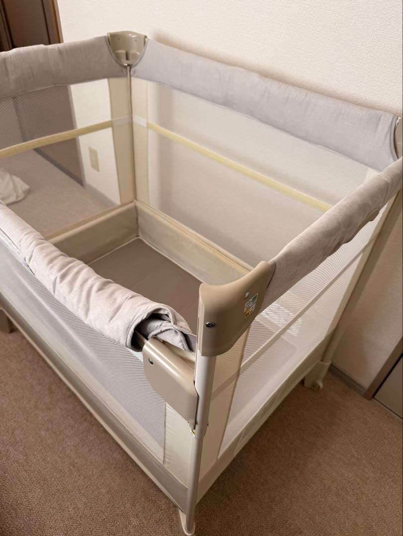 日本製の布団一式セット ココネルエアープラス AB ベビーベッド Aprica