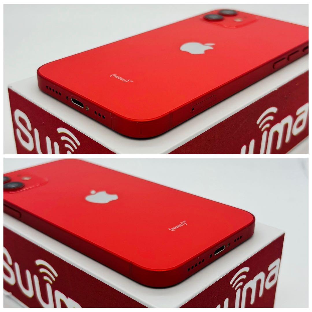 B 100% iPhone 12 128 GB SIMフリー レッド 本体