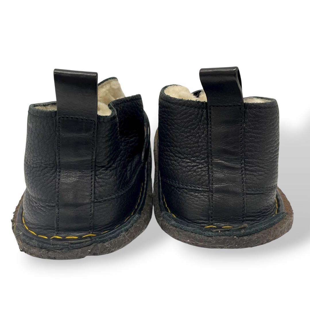 美品　希少　クロエ　モカシン　レザー　ムートン　黒