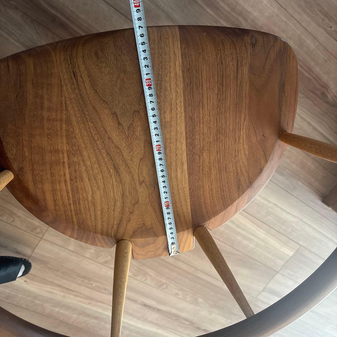 木製スツール 背もたれ付き ブラウン　柏木工　高山wood works TWW