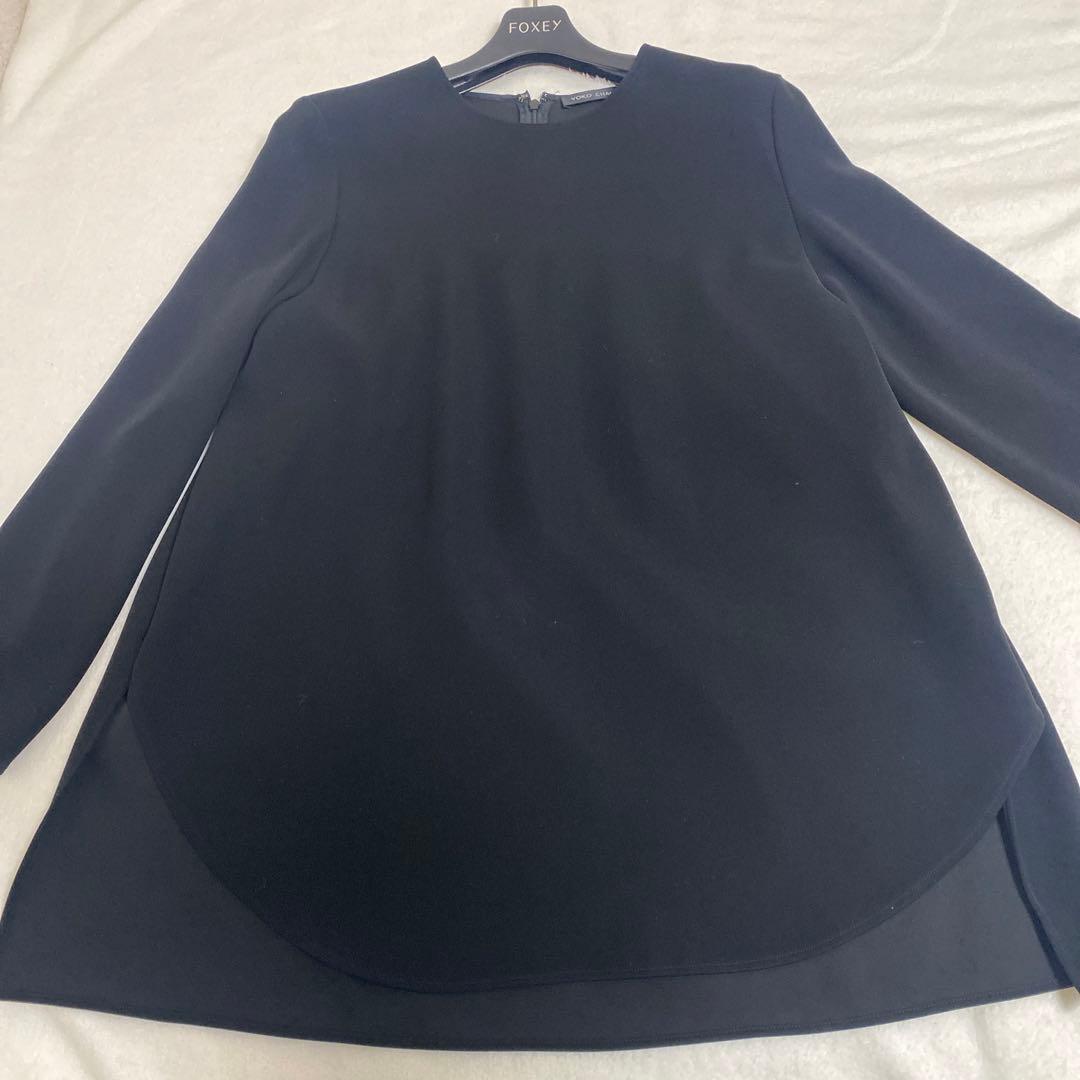 YOKO CHAN ヨーコチャン　黒 長袖チュニック　ブラウス　40サイズ