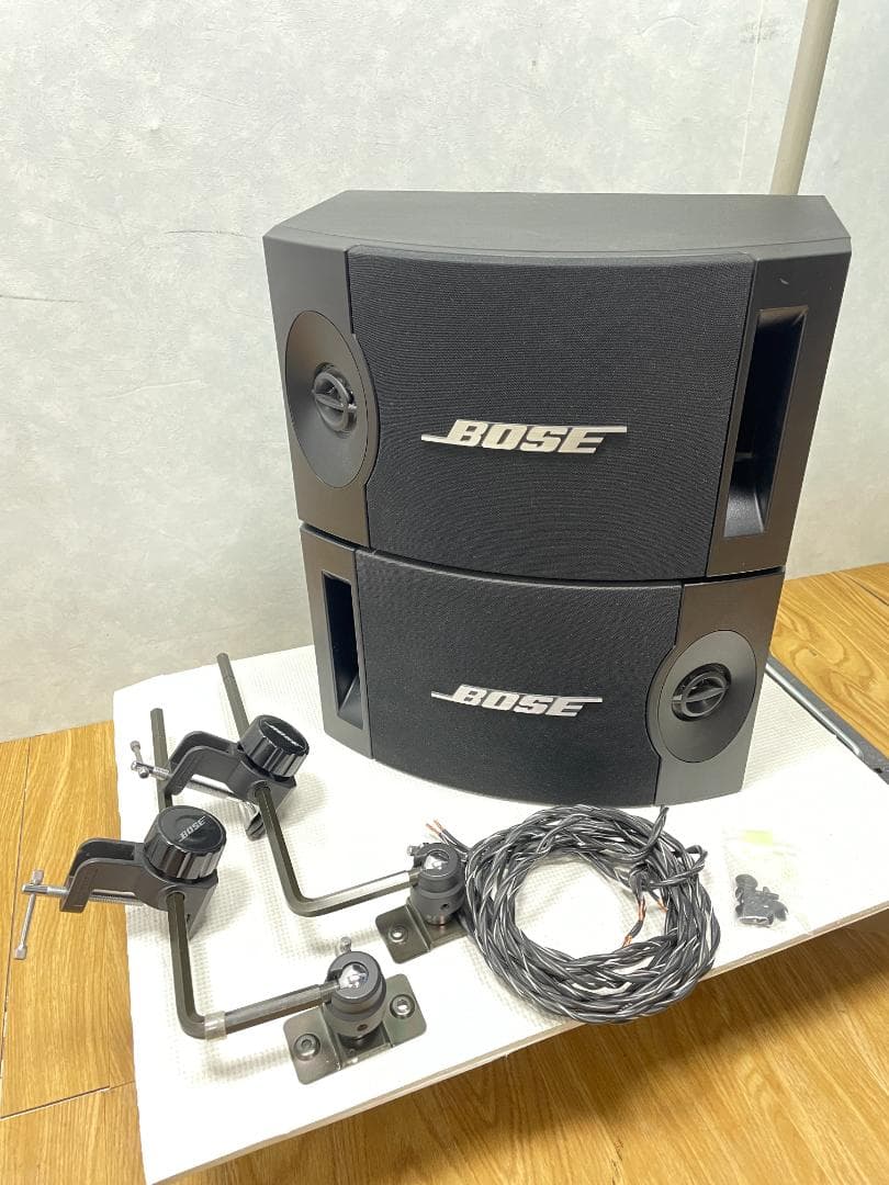 Y☆381 BOSE ペアスピーカー 201V　パンスタンド付き！