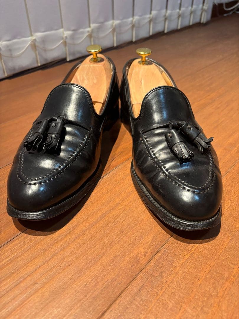 ブルックスブラザーズ　オールデン　タッセル　コードバン　7 1/2D　黒