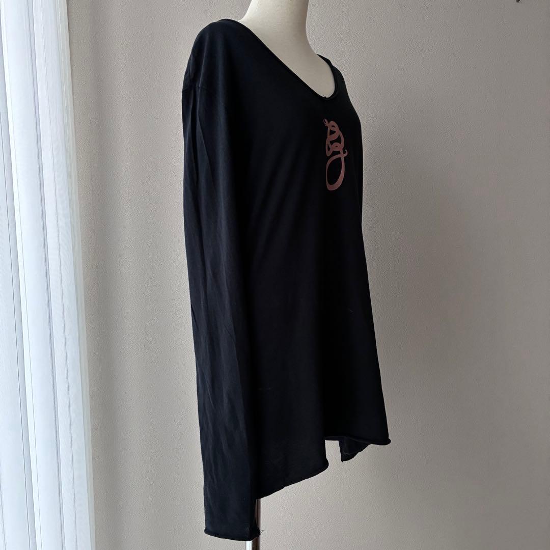 gunda ガンダ 蛇モチーフ フェード加工 ロングスリーブカットソー 日本製