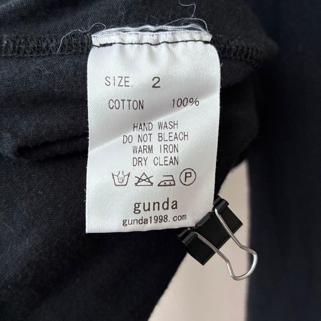 gunda ガンダ 蛇モチーフ フェード加工 ロングスリーブカットソー 日本製