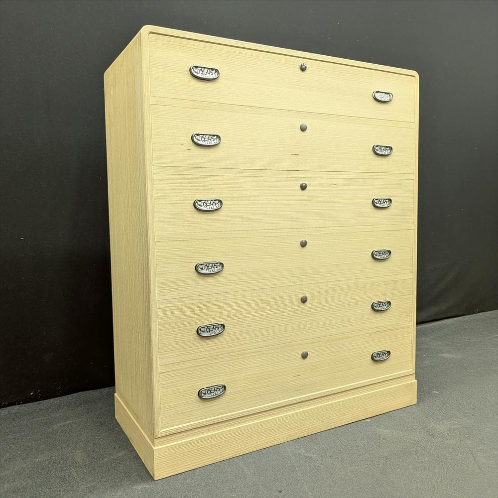 加茂総桐箪笥　浅野タンス　伝統工芸士 山本隆 作　整理箪笥　着物箪笥　タンス