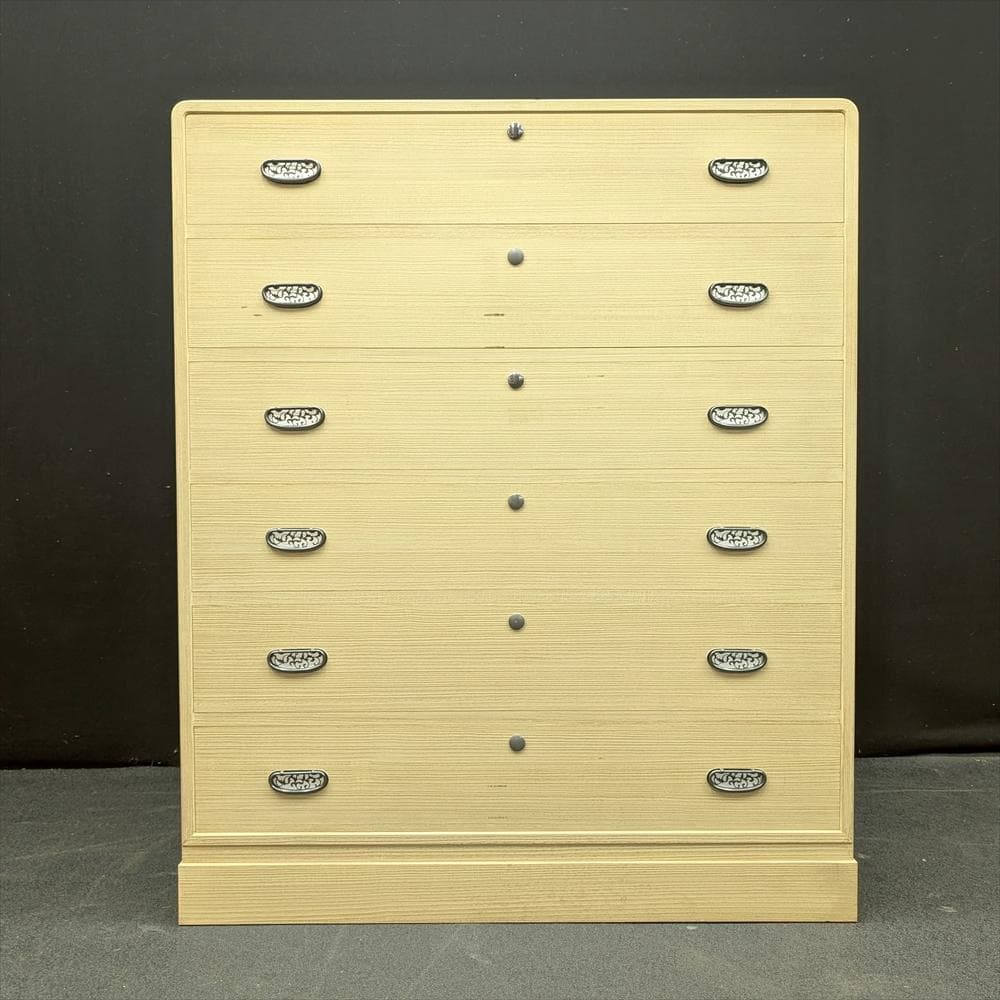 加茂総桐箪笥　浅野タンス　伝統工芸士 山本隆 作　整理箪笥　着物箪笥　タンス