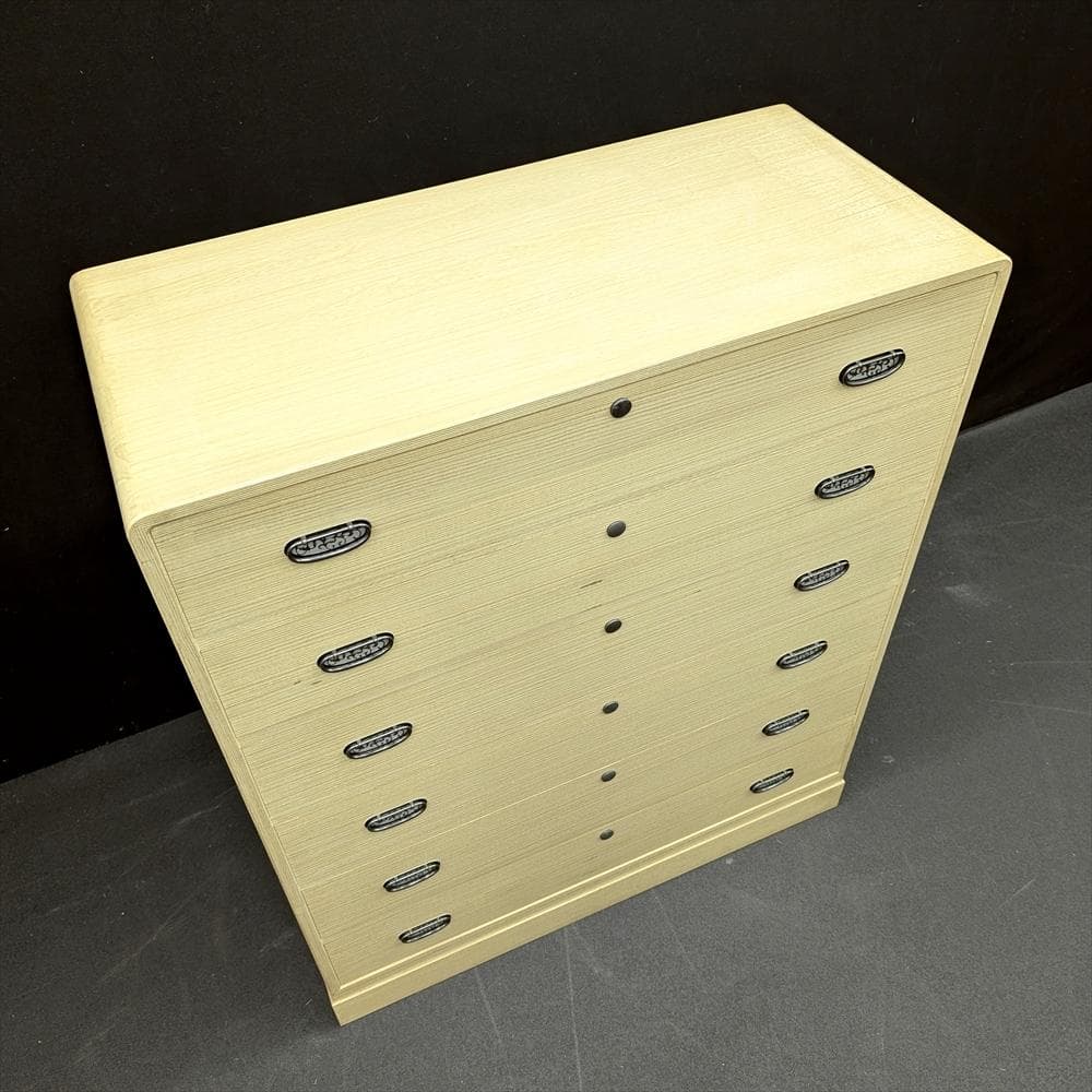 加茂総桐箪笥　浅野タンス　伝統工芸士 山本隆 作　整理箪笥　着物箪笥　タンス