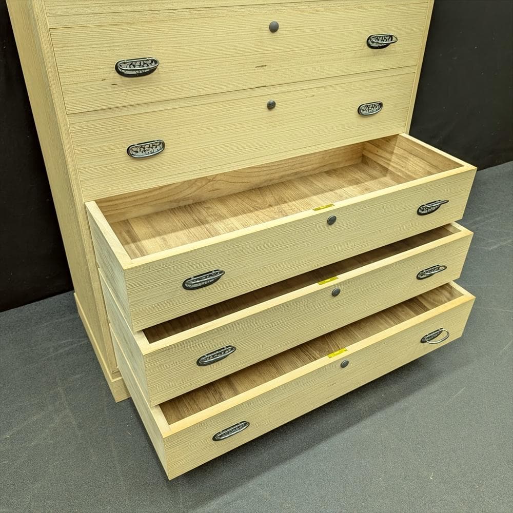 加茂総桐箪笥　浅野タンス　伝統工芸士 山本隆 作　整理箪笥　着物箪笥　タンス