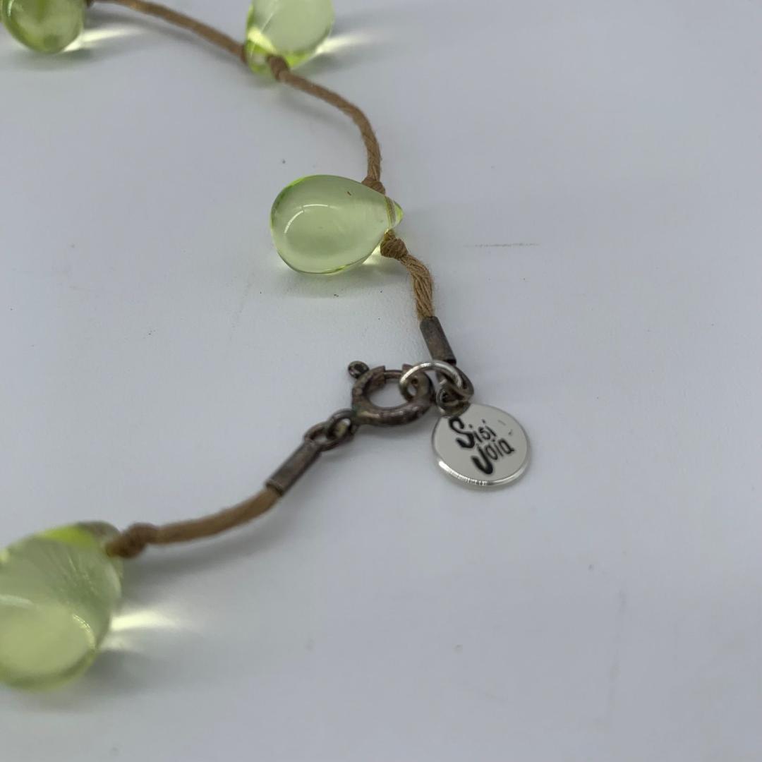 14309✨レア✨sisi joia クリスタル ビーズ ネックレス グリーン