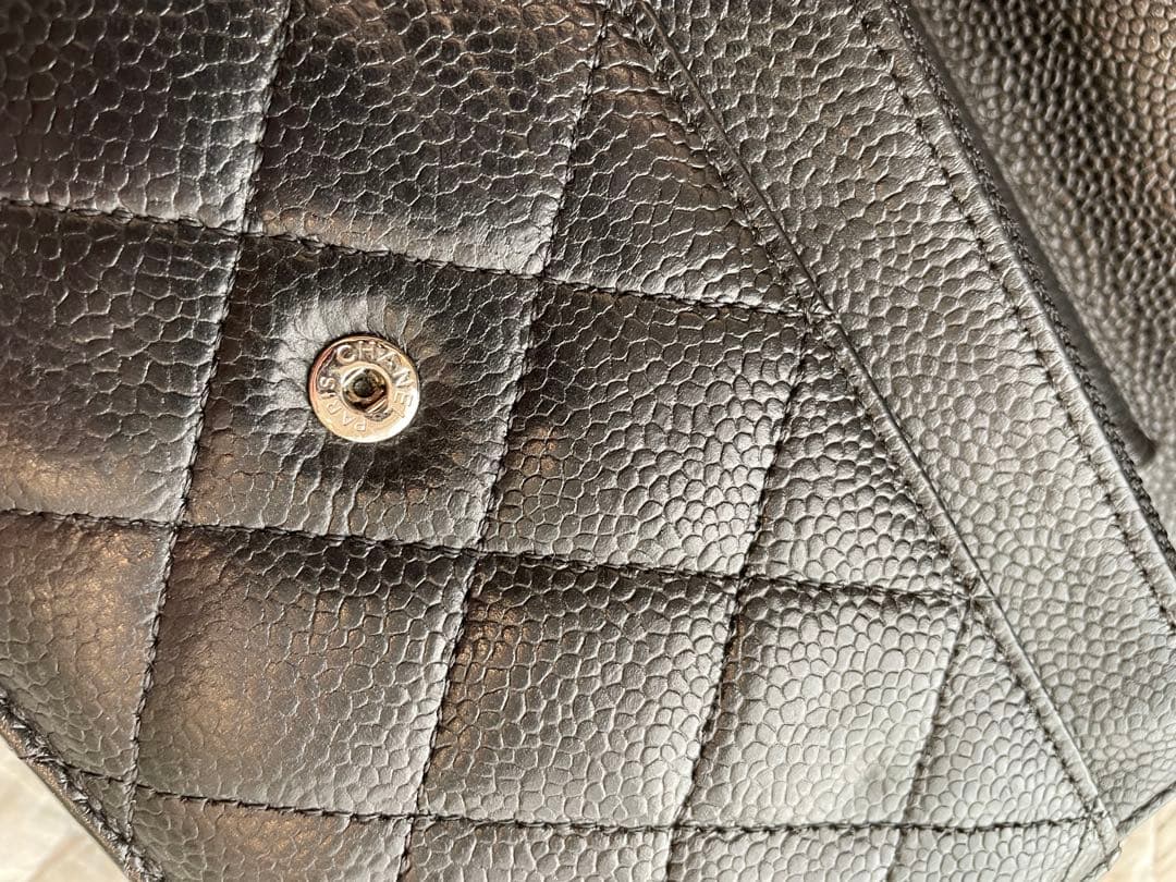 専用シャネル　キャビアスキンチェーンウォレット