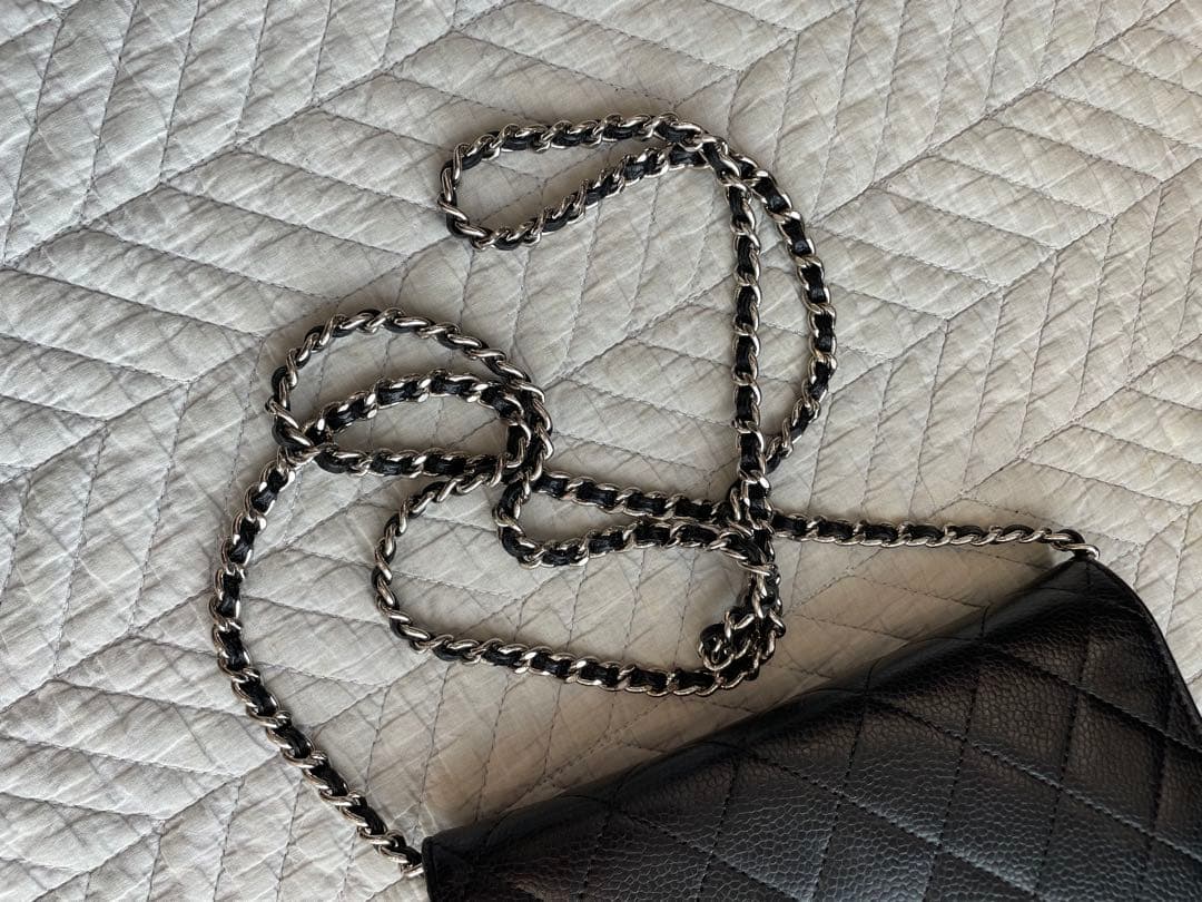 専用シャネル　キャビアスキンチェーンウォレット