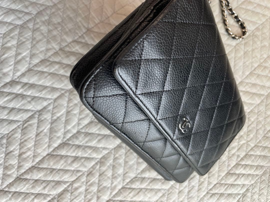 専用シャネル　キャビアスキンチェーンウォレット