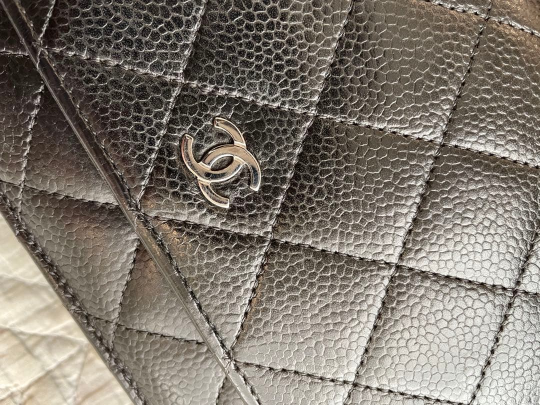 専用シャネル　キャビアスキンチェーンウォレット