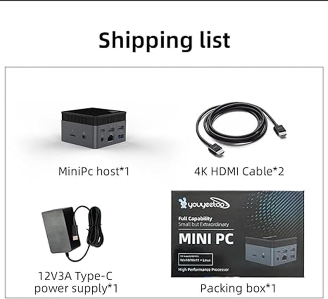 【新品】Windows 11 Pro Mini PC N100 12G+128G