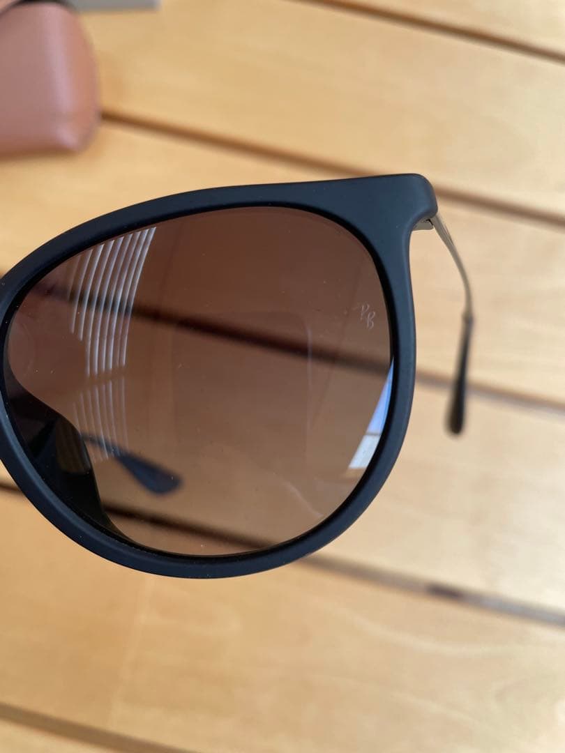 Ray-Ban ORB4171F 偏光レンズグレーアジアンフィットラバーブラック