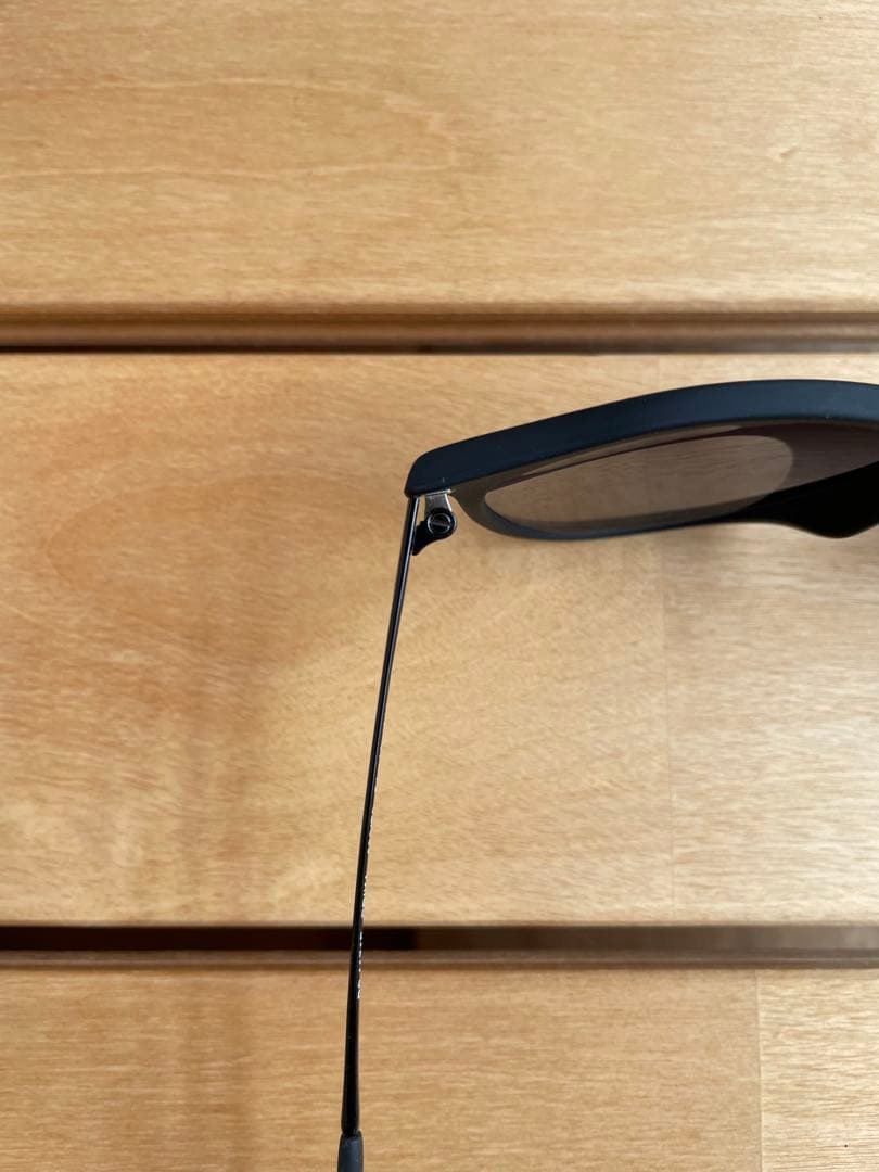 Ray-Ban ORB4171F 偏光レンズグレーアジアンフィットラバーブラック